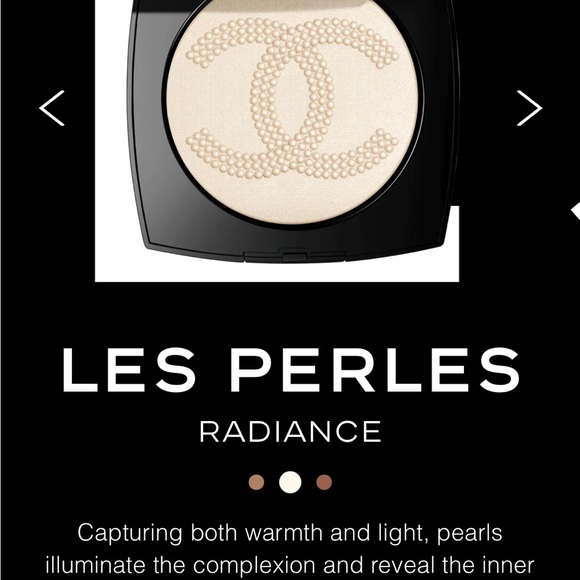 Les Symboles De Chanel Les Perles Oversized Illuminating Powder Pearly White LE - Picture 2 of 15